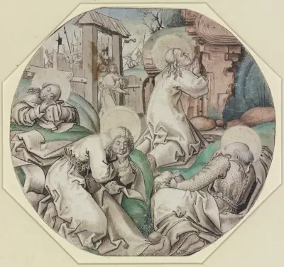 Agony in the Garden av Upper Rhine, 15th Century