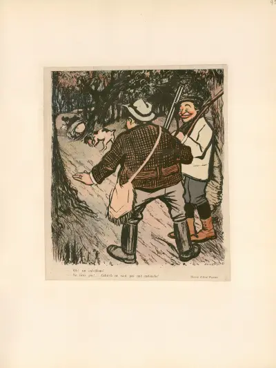 Oh! Un cul-blanc ! von Abel Faivre
