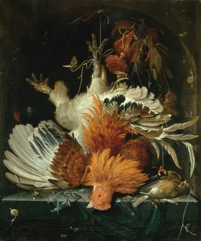 Still Life with Dead Poultry von Abraham Mignon