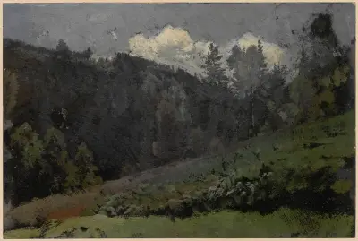 Mountain slope av Adolf Dressler