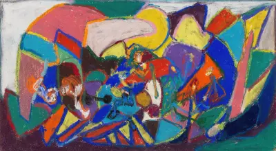 Figurenkomposition av Adolf Hölzel