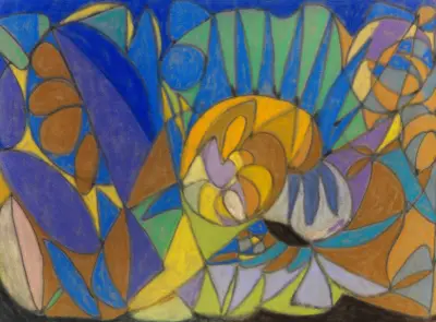 Komposition, 1930 – nr 1 av Adolf Hölzel
