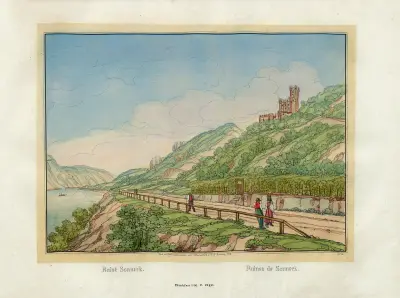 Ruines de Sonneck av Johann Adolf Lasinsky