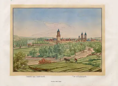 Vue d’Andernach av Johann Adolf Lasinsky