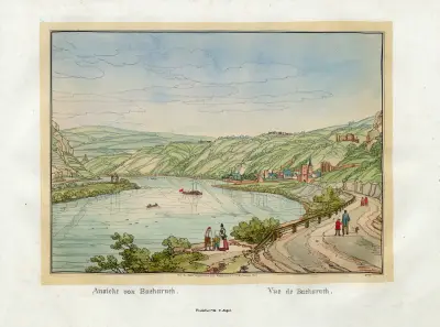 Vue de Bacharach av Johann Adolf Lasinsky