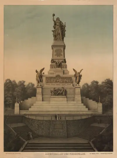 Das Nationaldenkmal auf dem Niederwalde av Adolf Lehmann