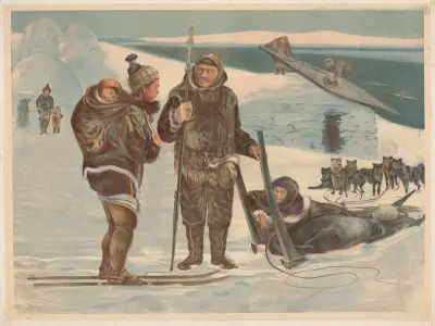 Eskimo family av Adolf Lehmann