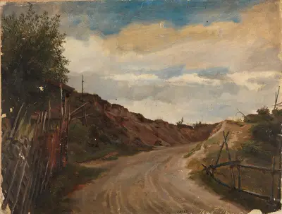 Country Road av Adolph Tidemand
