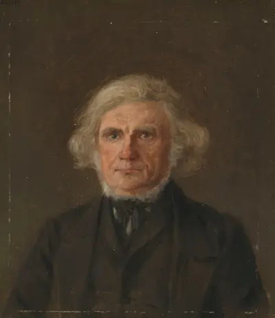 Old Man, Portrait Study av Adolph Tidemand