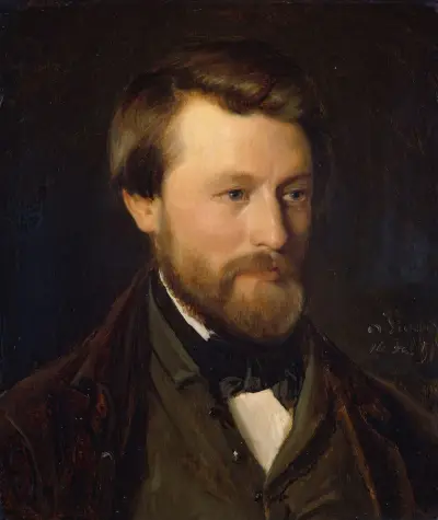 Portrait of Emil Tidemand, the Artist’s Brother, 1851 av Adolph Tidemand