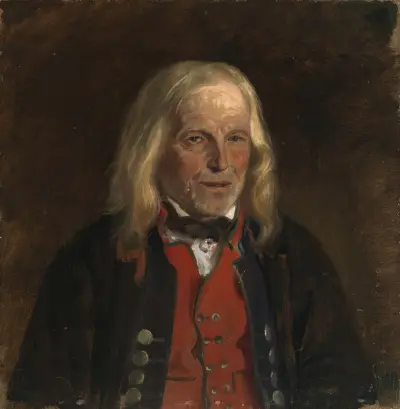 Portrait Study of the Farmer Jan Sandve av Adolph Tidemand