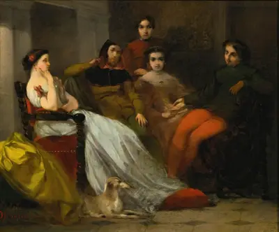 Rozhovor po večeři, Adolphe Monticelli