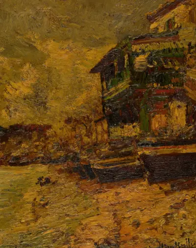 Restaurant Bernard v Estaque, Adolphe Monticelli