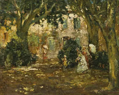 Ženy v zahradě, Adolphe Monticelli