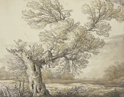 Landscape near Dordrecht, 1640 av Aelbert Cuyp