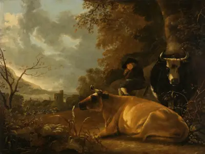 Krajina s kravami a mladým pastýřem, Aelbert Cuyp