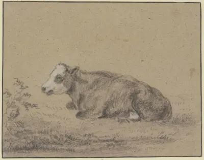 Ležící kráva doleva, Aelbert Cuyp