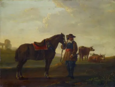 Důstojník s koněm, Aelbert Cuyp