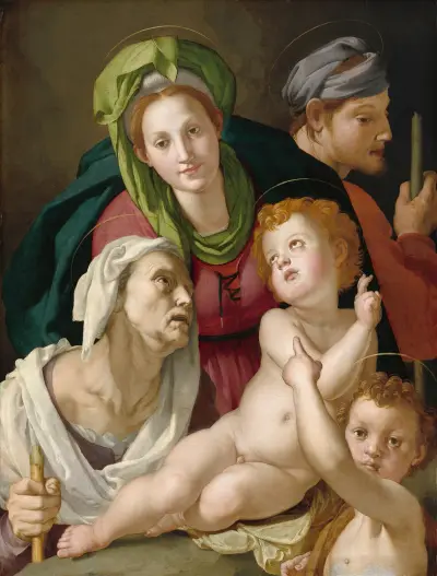 Die Heilige Familie von Agnolo Bronzino
