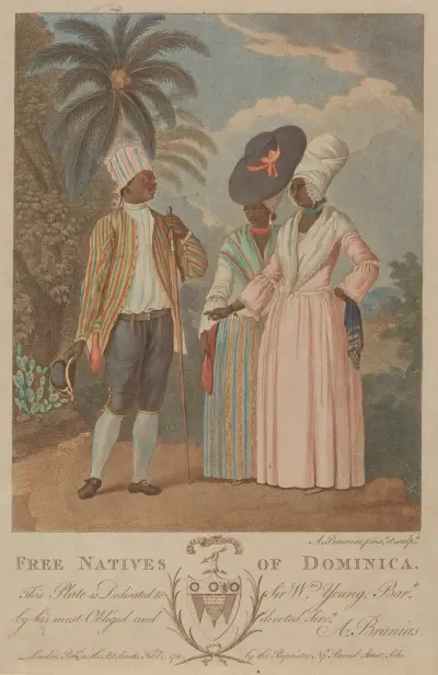 Free Natives of Dominica av Agostino Brunias
