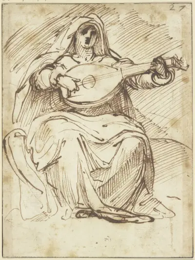 Lautenspielerin von Agostino Carracci