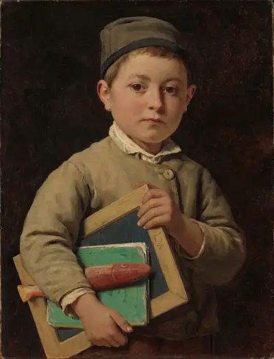 Schoolboy av Albert Anker