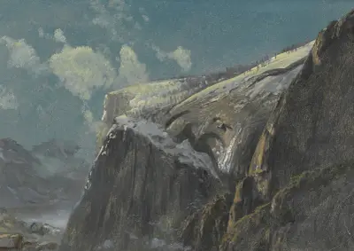 Above the timberline av Albert Bierstadt