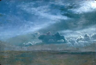 Landscape With Stormy Clouds av Albert Bierstadt