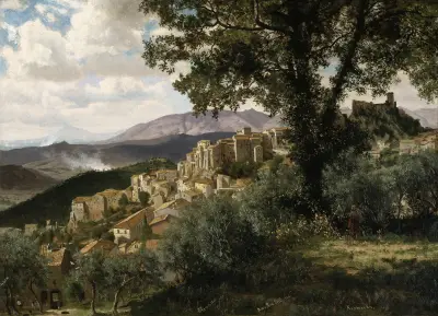 Olevano av Albert Bierstadt