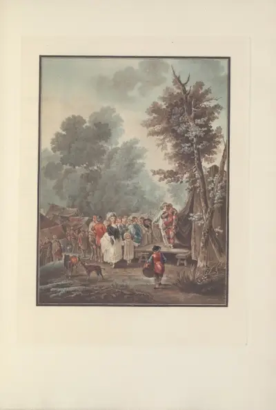 La Foire de Village (C. M. Descourtis after N. A. Taunay) av Albert Christophle