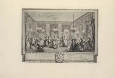 Le Bal Paré (A. J. Duclos after A. de St. Aubin) av Albert Christophle