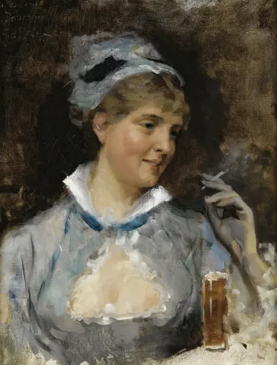 Au Bar, Albert Edelfelt