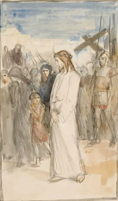 Christ Is Taken To Calvary, Albert Edelfelt