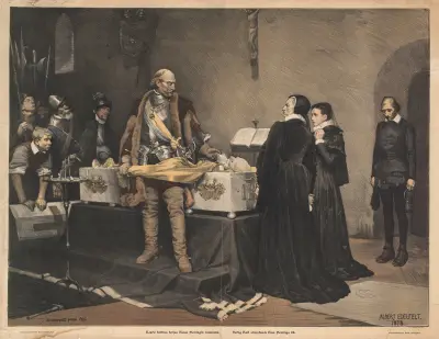 Duke Karl Insulting the Corpse of Klaus Fleming, Albert Edelfelt