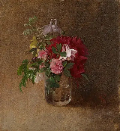 Flowers in a Glass, Albert Edelfelt