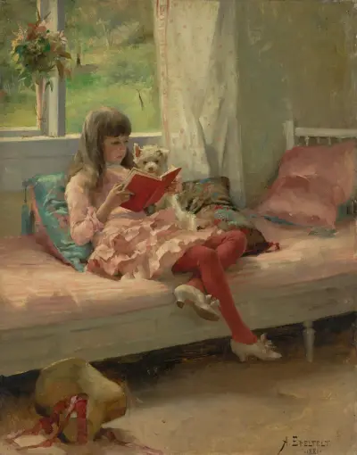 Good Friends I (Berta and Capi), Albert Edelfelt