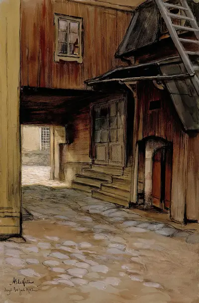 House in Porvoo, Albert Edelfelt
