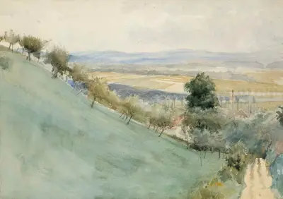 Mäenrinne Montbéliardista, Albert Edelfelt