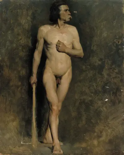 Male model, Albert Edelfelt