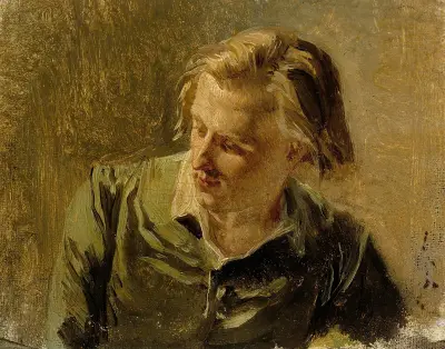 Portrait Of A Young Man, Albert Edelfelt
