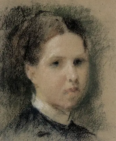 Portrait of Annie Edelfelt, Albert Edelfelt