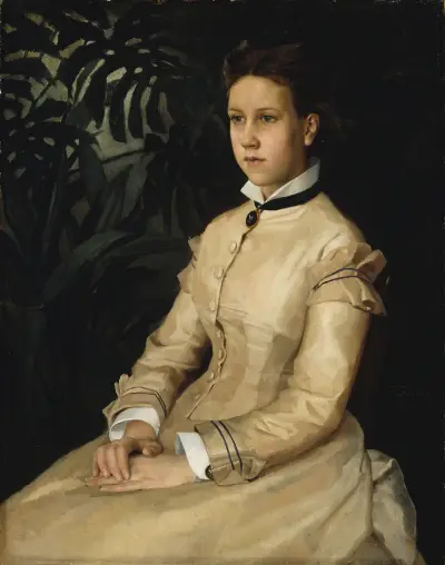 Portrait Of The Artist’s Sister Ellen Edelfelt, Albert Edelfelt