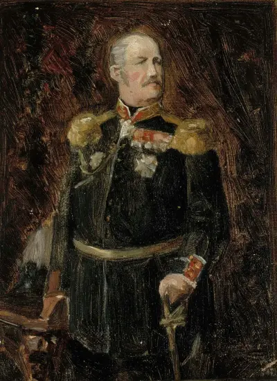 Porträtt av Generaladjutanten, greve Adolf Aminoff, Albert Edelfelt