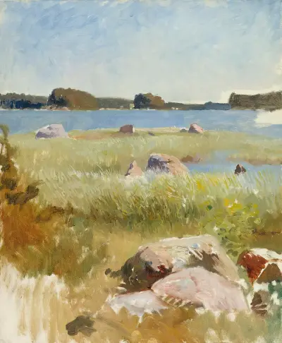 Saaristomaisema ; keskeneräinen, Albert Edelfelt