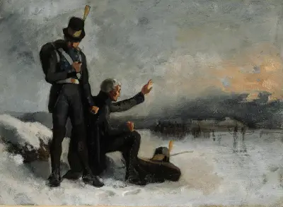 Szene aus dem Finnischen Krieg von Albert Edelfelt