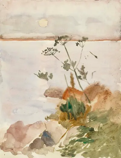 Seashore in the Moonlight, Albert Edelfelt