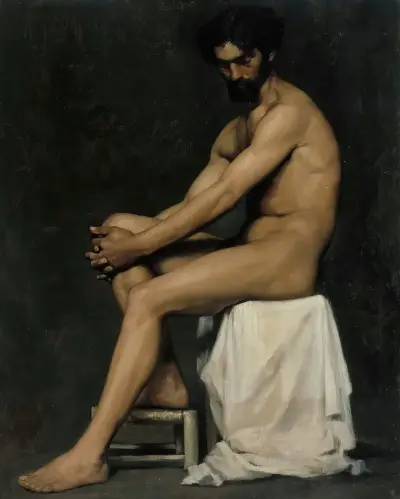 Seated Man, Albert Edelfelt