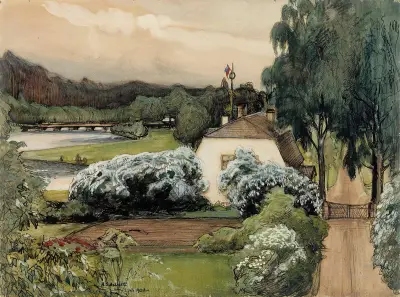 The Foreman’s House at the Saari Manor, Albert Edelfelt