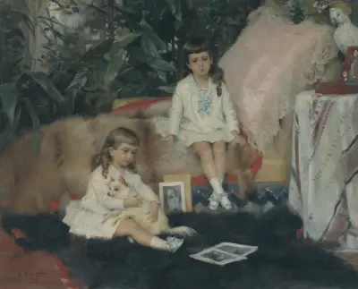 The Grand Dukes Boris and Kirill Vladimirovich as Children, Albert Edelfelt
