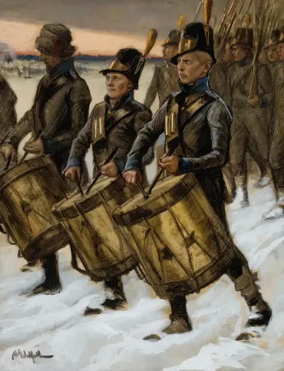 The March Of The Björneborg Regiment, Albert Edelfelt